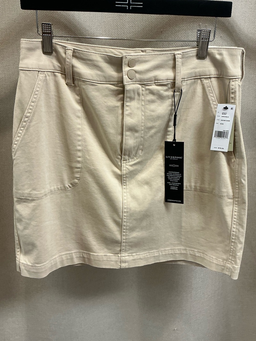 Liverpool Utility Skort Safari Sand